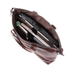 Factory Wholesale Mens PU Leather Crossbody Bag Briefcase 
