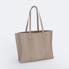 PU Leather Big Tote Women Hanbag with Small Purse 