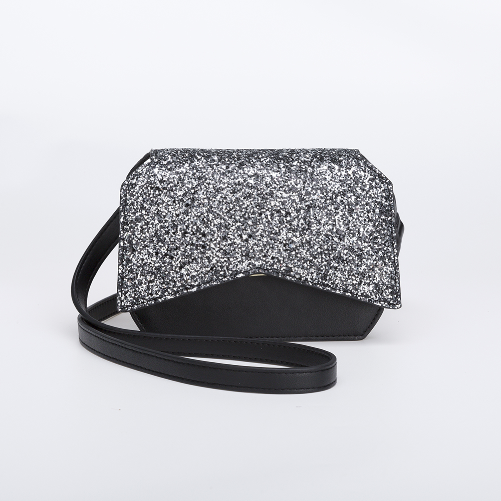 Glitter bling PU handbag for girls