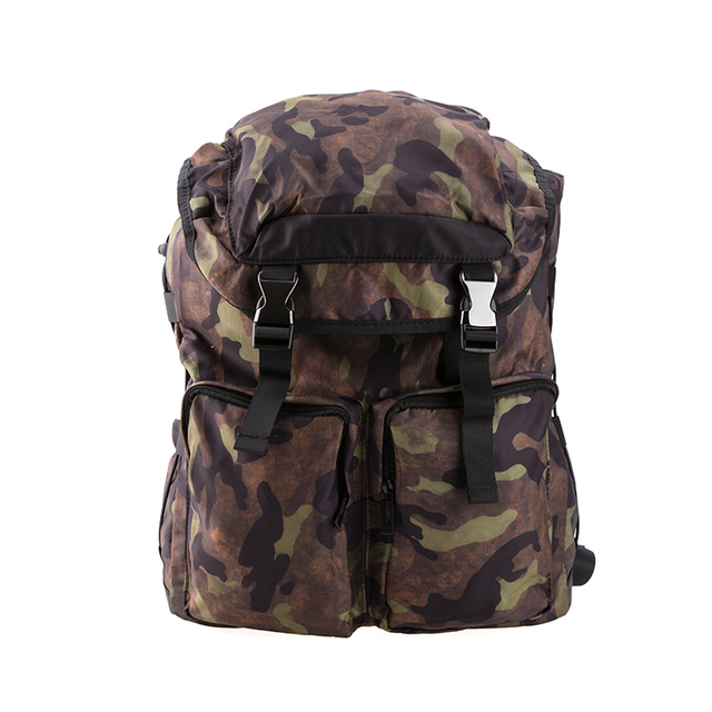 Camouflage Soft Lightweight String Closure Laptop Outdoor Backpack