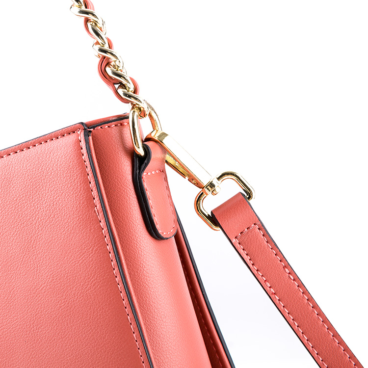 Slim Stylish Orange Fashion PU Leather Shoulder Handbag