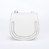 White classic fashionable crossbody PU handbag 