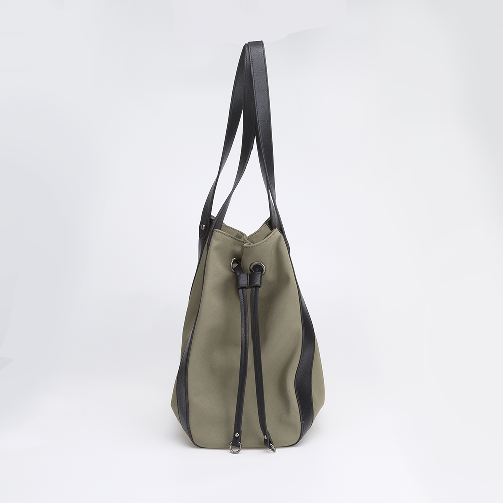 PU Leather Tote Bag With Pouch For Women