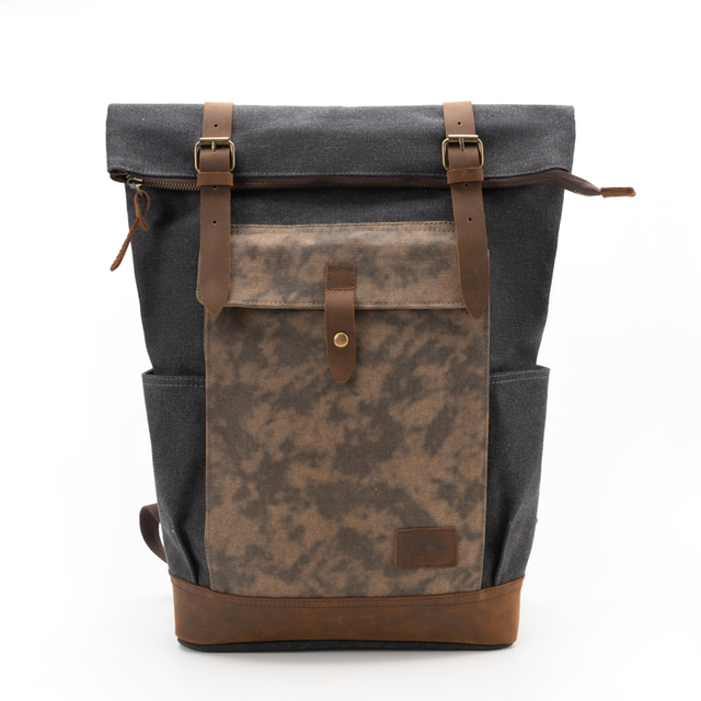 Custom High Quality Heavy Duty Waxed Canvas backpack