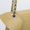 Ginger Color Crossbody Handbag With Metal Chain