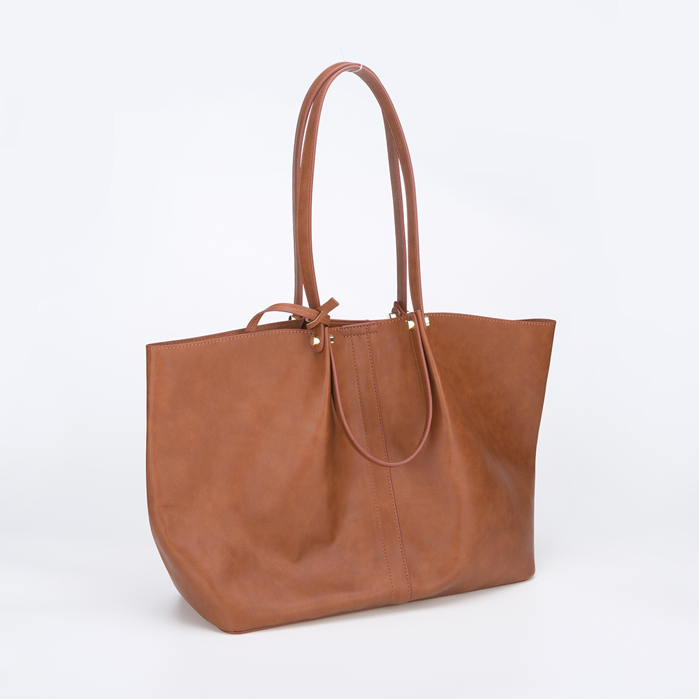 Fashion Big PU Tote Handbag with Small Purse 